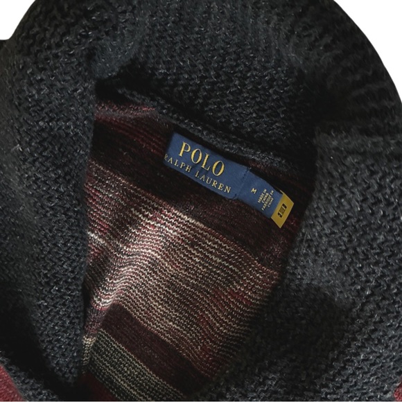 Polo by Ralph Lauren Shawl Collar Cardigan Native Navajo Print - Picture 7 of 9